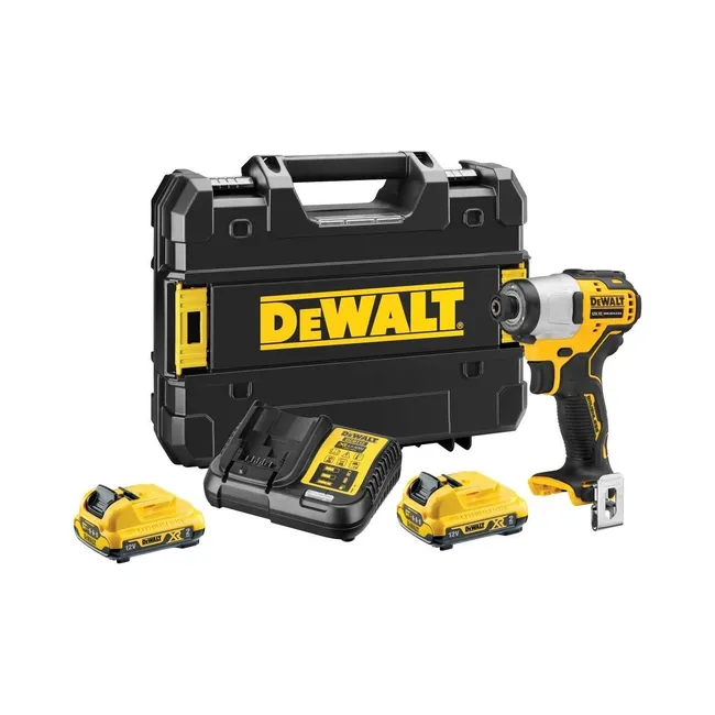Dewalt DCF801D2 12VOLT/2.0AH Li-Ion Çift Akülü Kömürsüz Profesyonel Darbeli Tornavida