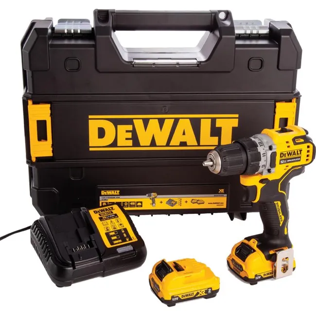 Dewalt DCD701D2 12VOLT/2.0AH Li-Ion Çift Akülü Kömürsüz Profesyonel Vidalama