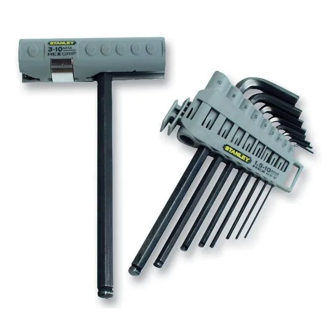 STANLEY 0-89-904 9 Parça Yuvarlak Başlı Allen Anahtar Takımı