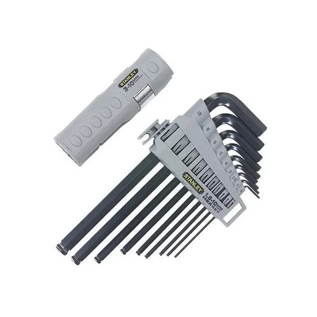 STANLEY 0-89-904 9 Parça Yuvarlak Başlı Allen Anahtar Takımı