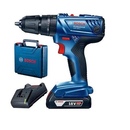 Bosch Professional GSB 180-LI 18 Volt 2.0 Ah Çift Akülü Darbeli Delme/Vidalama