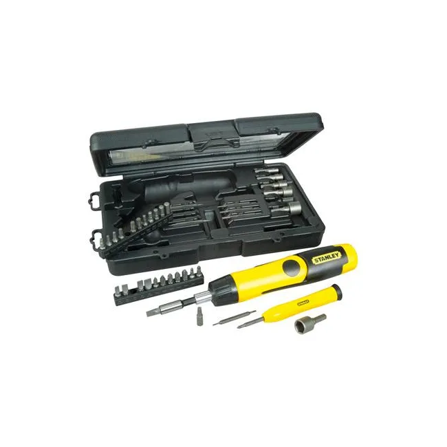 STANLEY 0-63-038 Cırcır Saplı Pistol Tornavida Seti 40 Parça