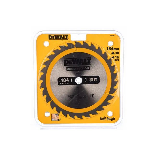 Dewalt DT1940 Daire Testere Bıçağı 184/16 mm 30Diş DWE560'a UYGUN