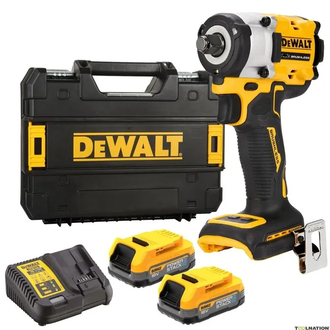 Dewalt DCF921E2T 18V 1.7AH Li-ion Power Stack Kömürsüz Çift Akülü Somun Sıkma