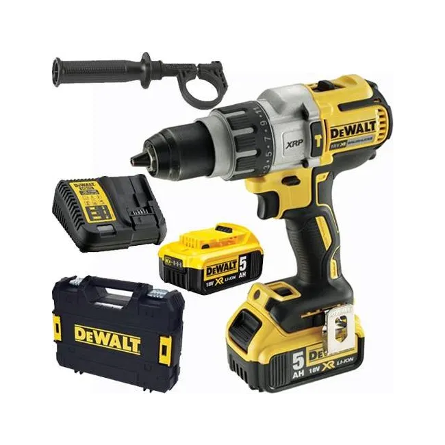 Dewalt DCD996P2 18V/5.0Ah Li-ion Çift Akülü Kömürsüz Profesyonel Darbeli Matkap