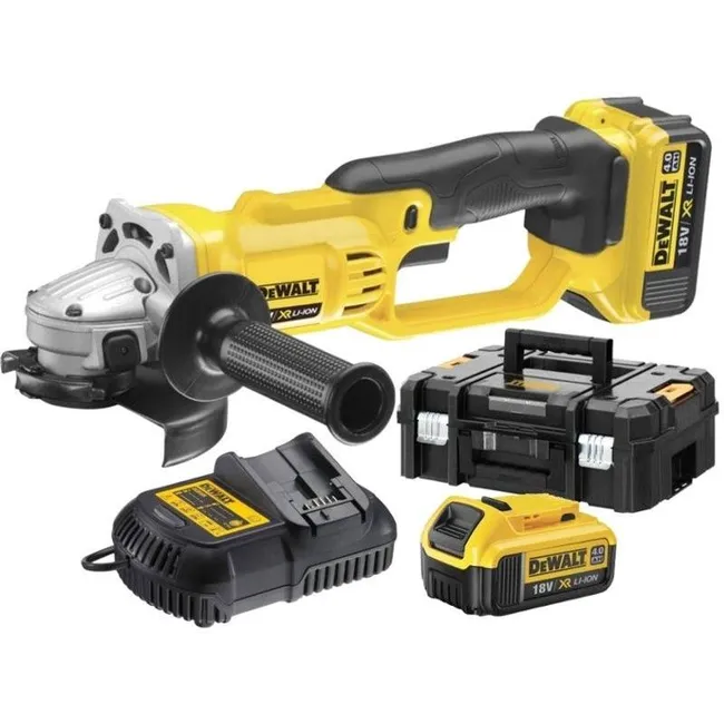 Dewalt DCG412M2 Şarjlı Avuç Taşlama 18V/4.0 Ah Li-Ion Çift Akü
