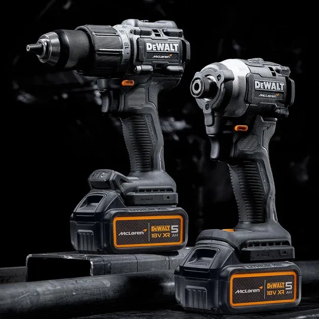 Dewalt Mclaren DCK200MP2T Kömürsüz 18V 5 Ah 2 Li Akülülü Matkap Set
